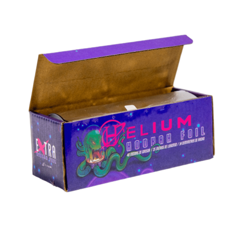 papel aluminio Helium 40 micras para cachimba con cortador