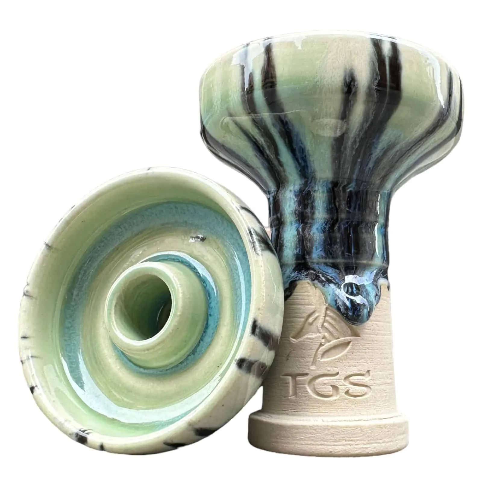 cazoleta TGS Nilo 1.0 de barro blanco chamotado artesanal