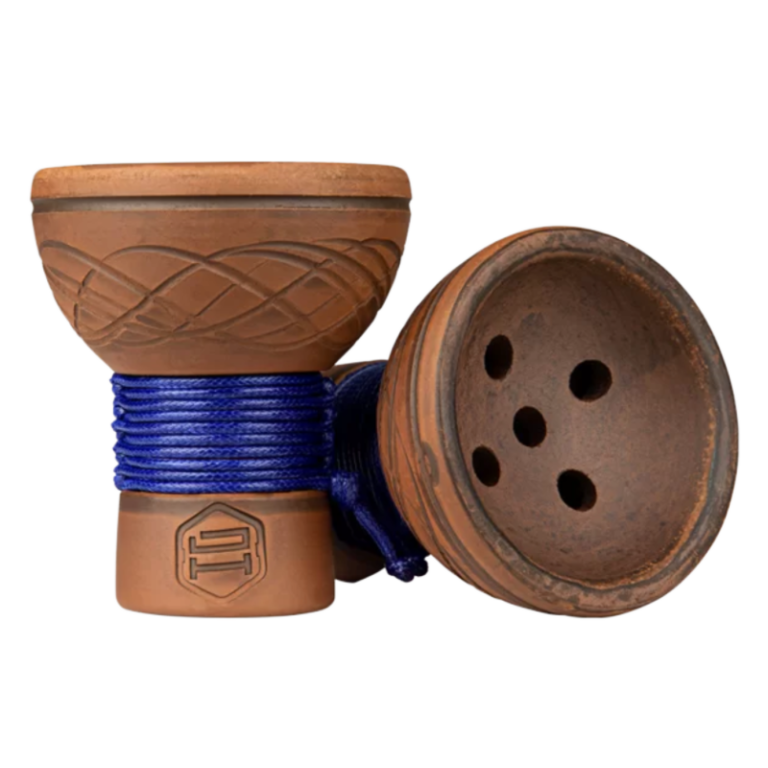 cazoleta Japona Hookah Turkish Bowl Blue de barro estilo turco