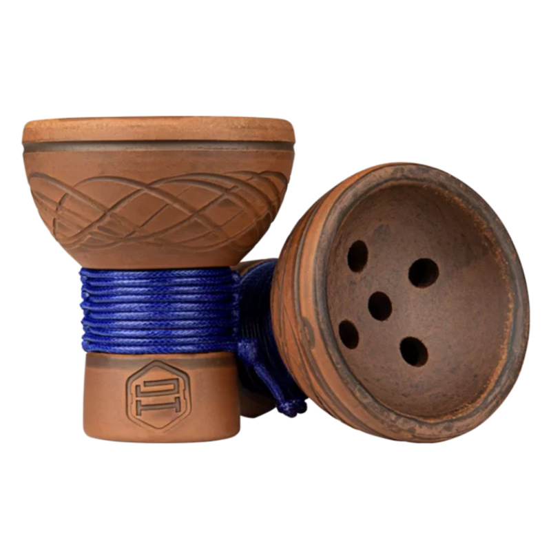 cazoleta Japona Hookah Turkish Bowl Blue de barro estilo turco