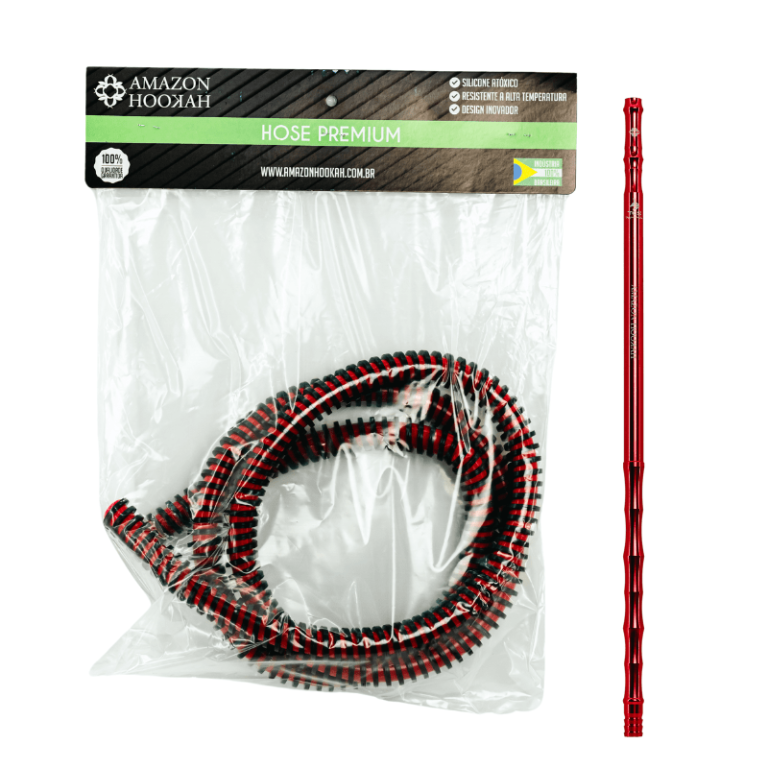 manguera Amazon Hookah de silicona con boquilla metálica