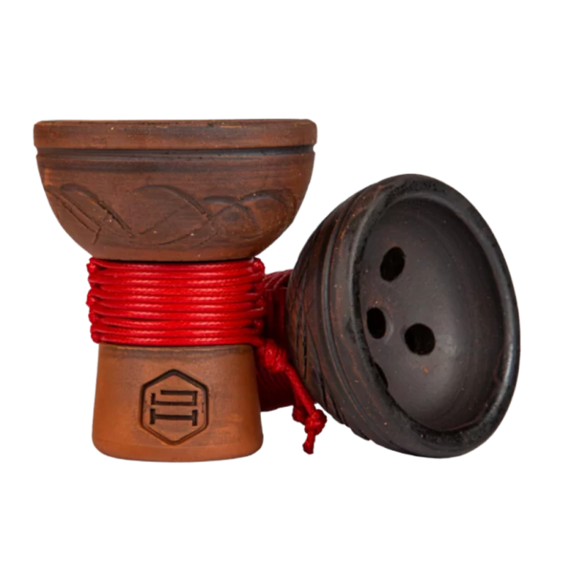 cazoleta Japona Hookah Turkish Bowl Red de barro estilo turco