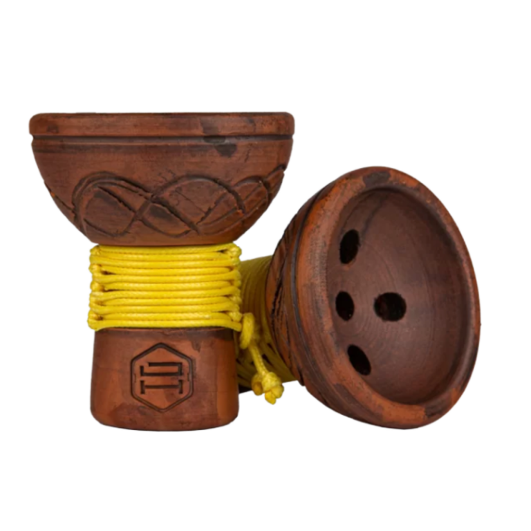 cazoleta Japona Hookah Turkish Bowl Yellow de barro estilo turco