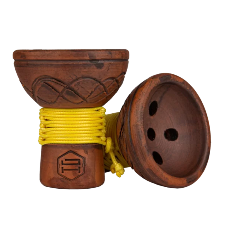 cazoleta Japona Hookah Turkish Bowl Yellow de barro estilo turco