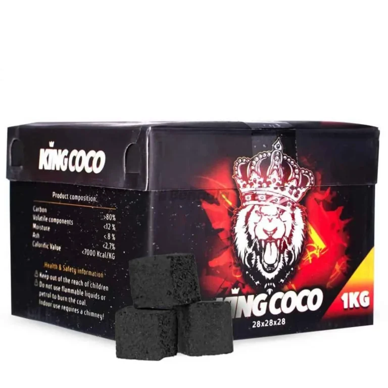 carbón King Coco 28 MM de máxima potencia y larga duración