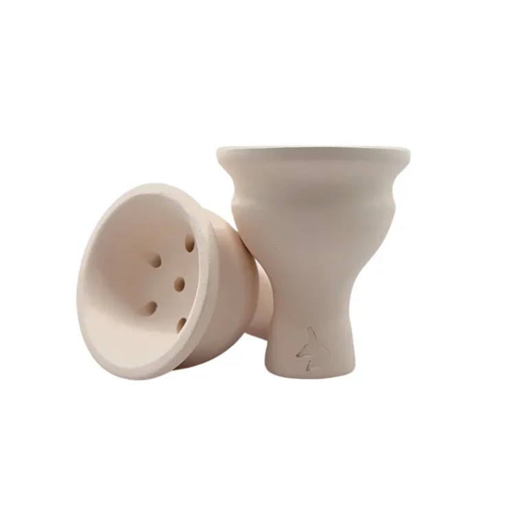 cazoleta TGS Crown White de barro con acabado blanco elegante