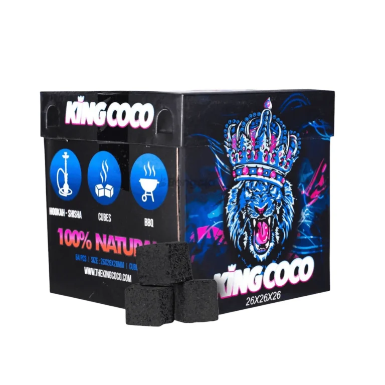 carbón King Coco 26 MM de alto rendimiento y larga duración