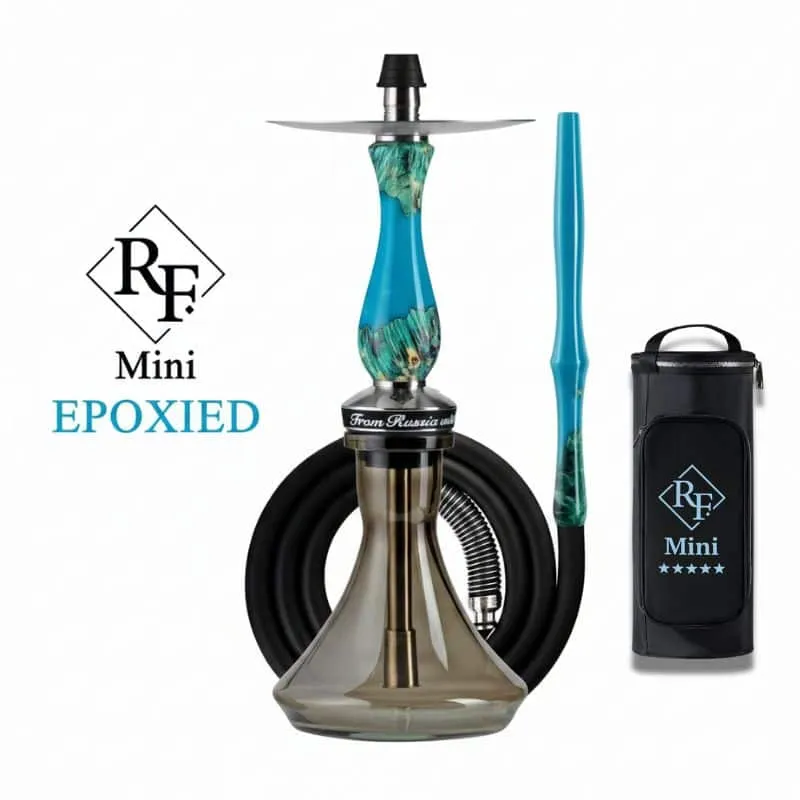 RF Hookah Mini Epoxied resina acero